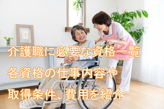 介護職_資格_種類一覧_費用_取得方法
