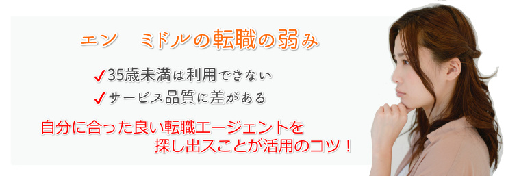 エンミドルの弱みとデメリット