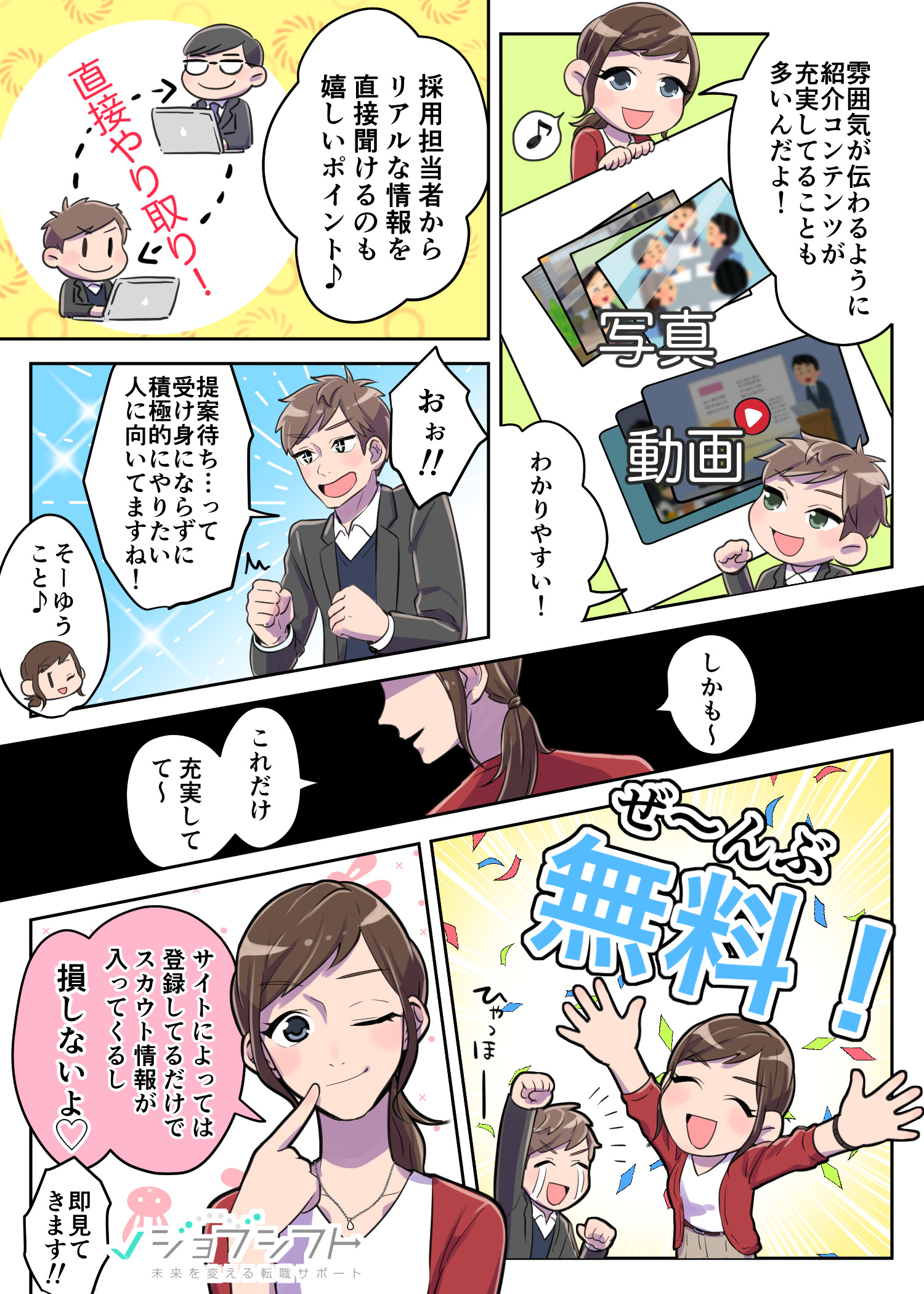 転職サイト紹介漫画
