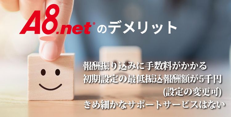 A8netのデメリット