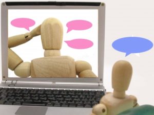 テレビ電話で顔出し