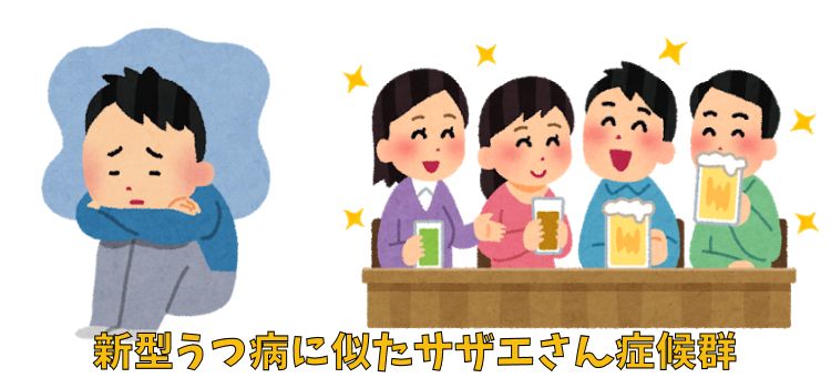 新型うつ病に似たサザエさん症候群
