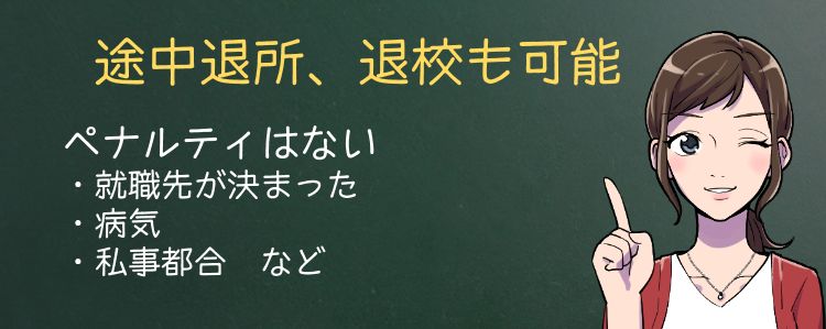 途中退所