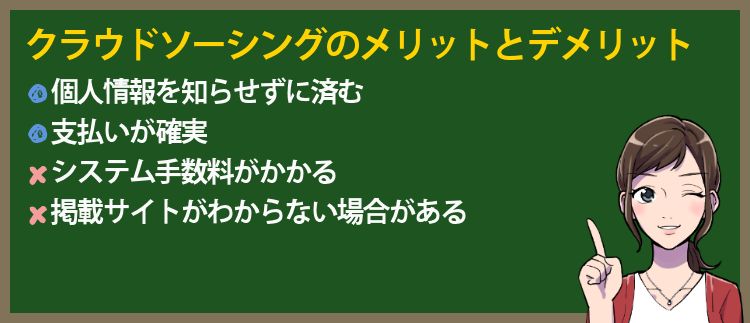 クラウドソーシングのメリットとデメリット