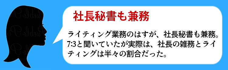 社長秘書も兼務